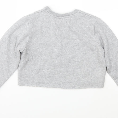 Hype Girls Grey   Pullover Sweatshirt Size 11-12 Years