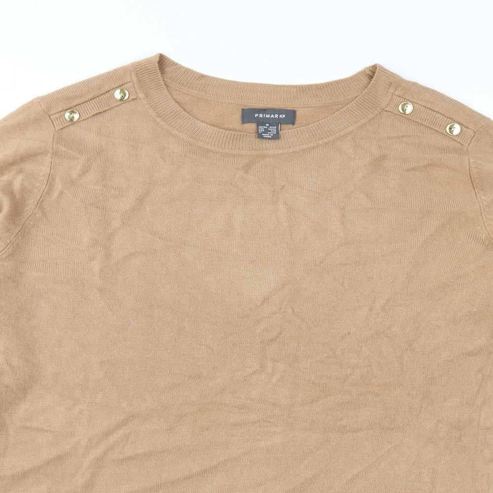 Primark Womens Brown  Knit Pullover Jumper Size M