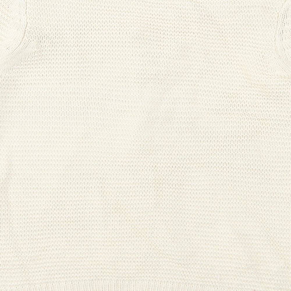 George Womens Beige  Knit Pullover Jumper Size 8