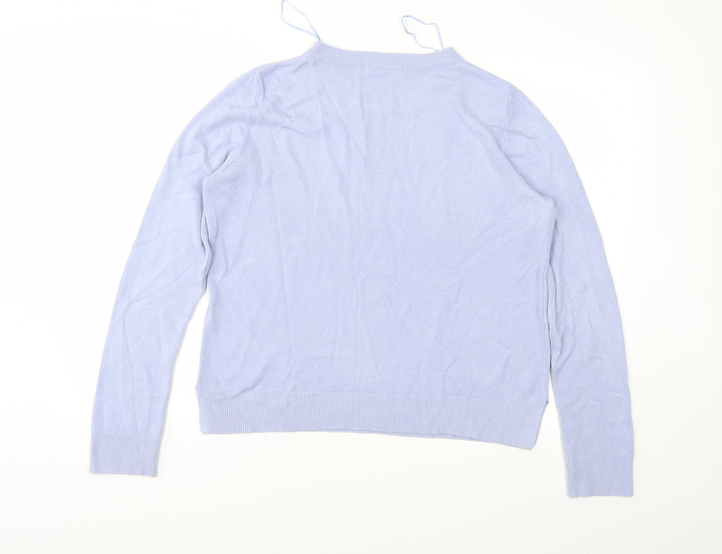 Marks and Spencer Womens Blue  Knit Pullover Jumper Size 16