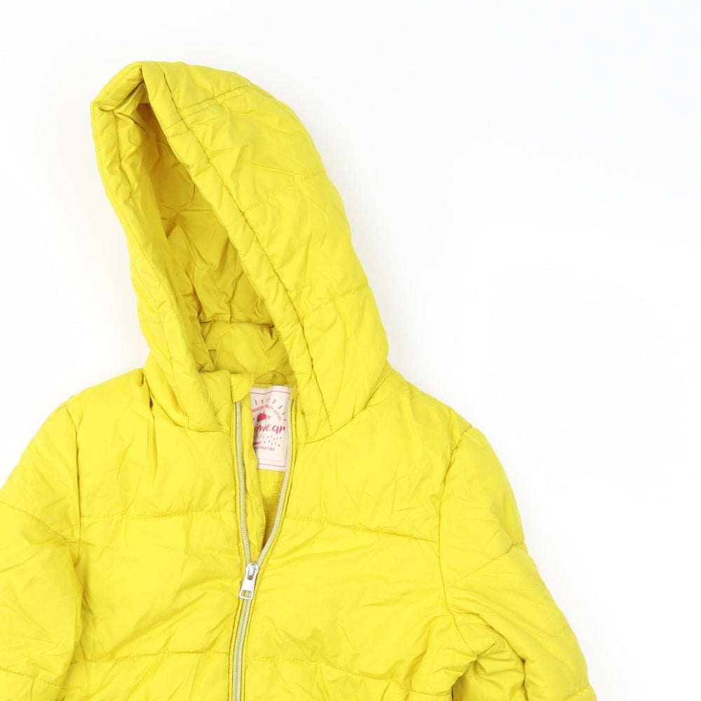 George Girls Yellow   Jacket Coat Size 7-8 Years