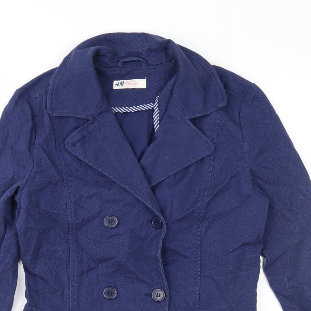 H&M Girls Blue   Jacket  Size 15 Years