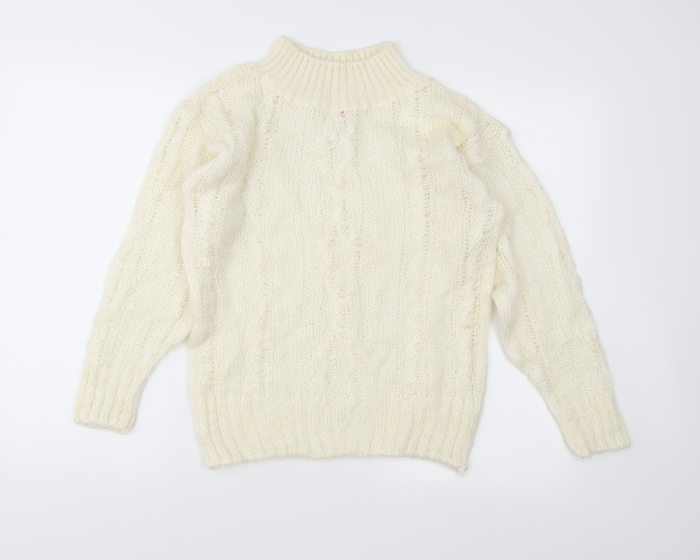 St Michael Womens Ivory  Knit Pullover Jumper Size 8