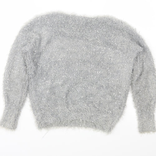 Select Womens Grey  Knit Pullover Jumper Size 12