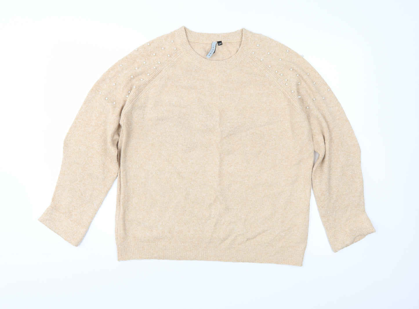 Intuition Womens Brown  Knit Pullover Jumper Size 12
