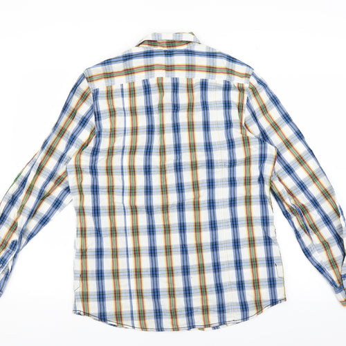 Cherokee Mens Multicoloured Check   Button-Up Size S