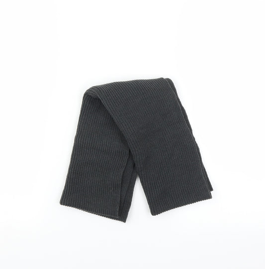Front view of Preworn unisex grey scarf - loop scarf