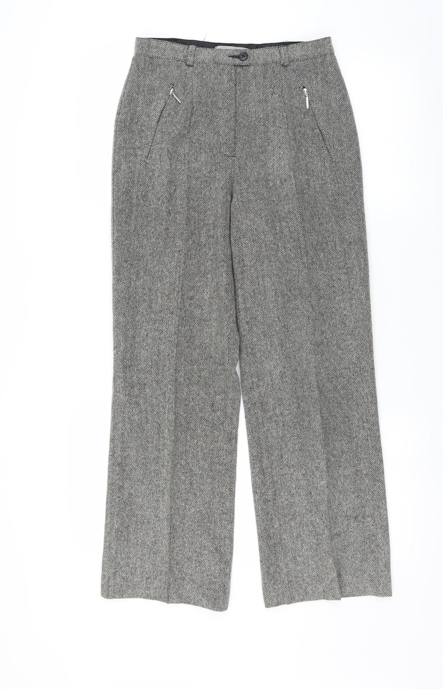 Marks and Spencer Womens Grey   Trousers  Size 8 L26 in
