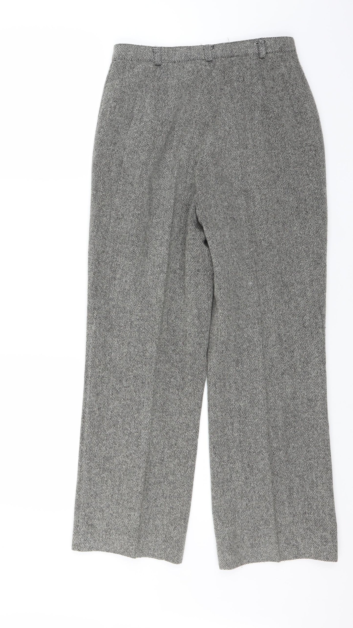 Marks and Spencer Womens Grey   Trousers  Size 8 L26 in