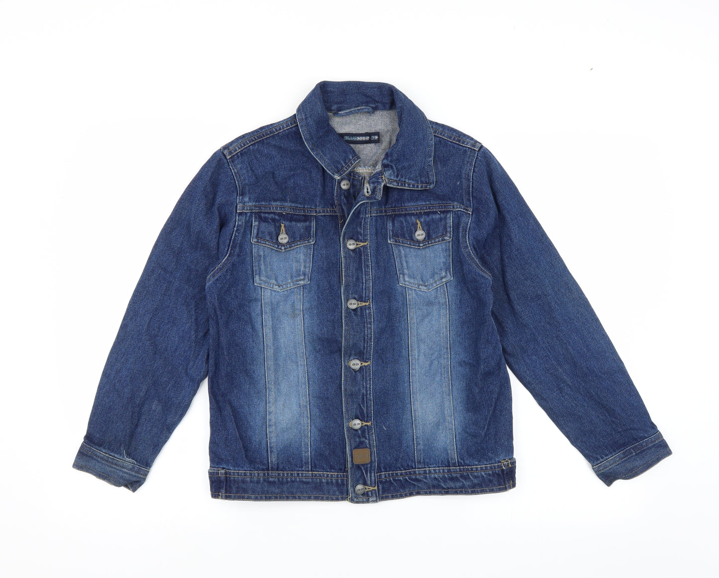 Blue Base Boys Blue  Denim Jacket  Size 10-11 Years