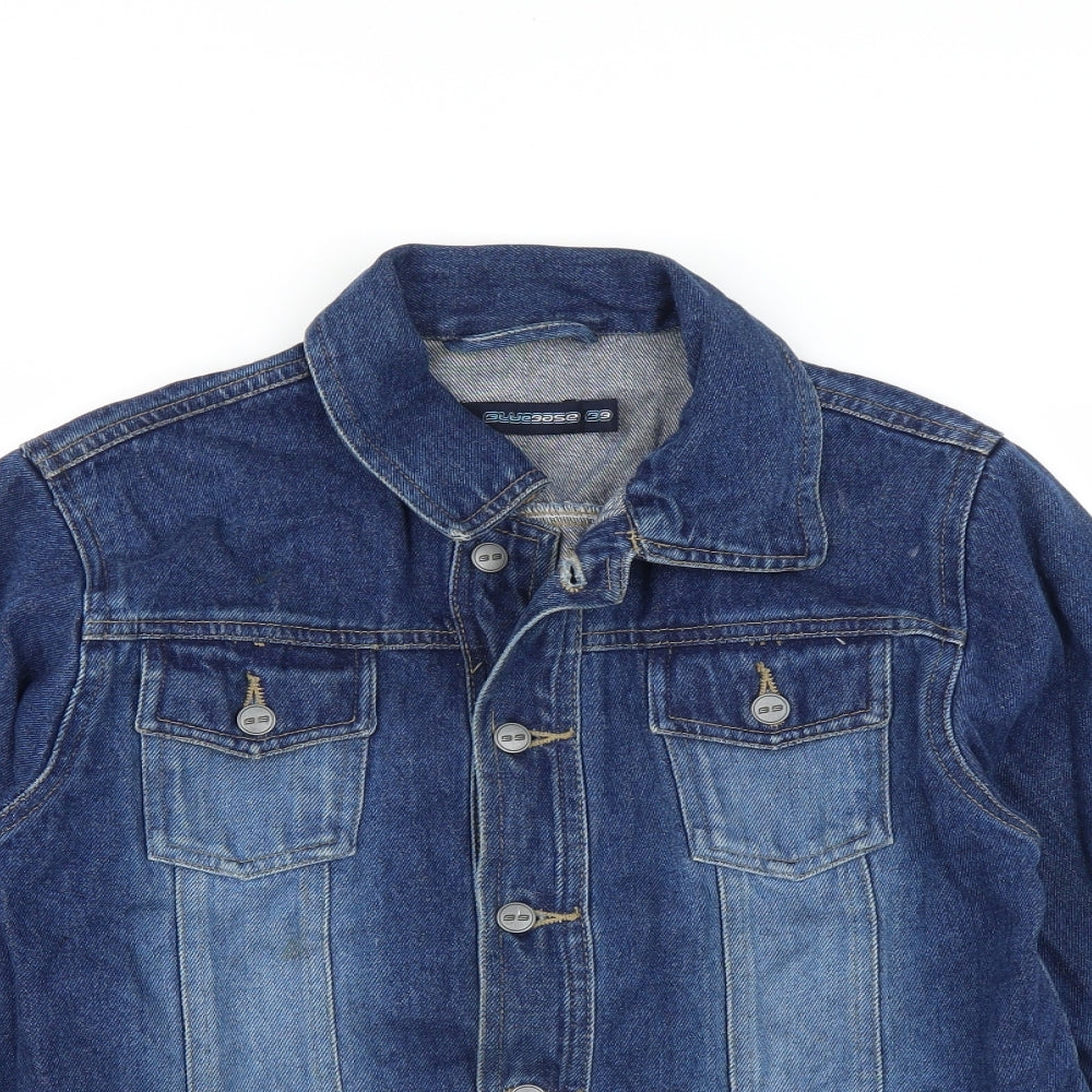 Blue Base Boys Blue  Denim Jacket  Size 10-11 Years