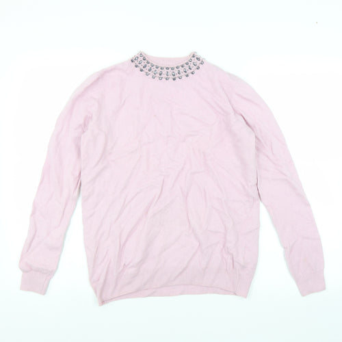 Belle Vere Womens Pink   Pullover Jumper Size XL