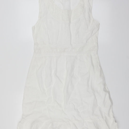 Preworn Womens White   Sheath  Size M