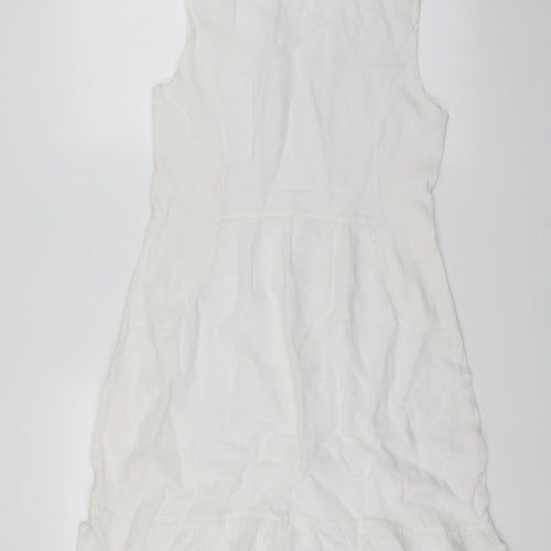 Preworn Womens White   Sheath  Size M
