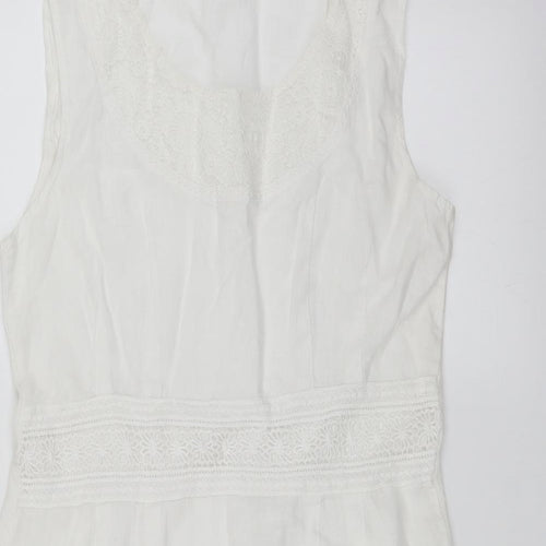 Preworn Womens White   Sheath  Size M