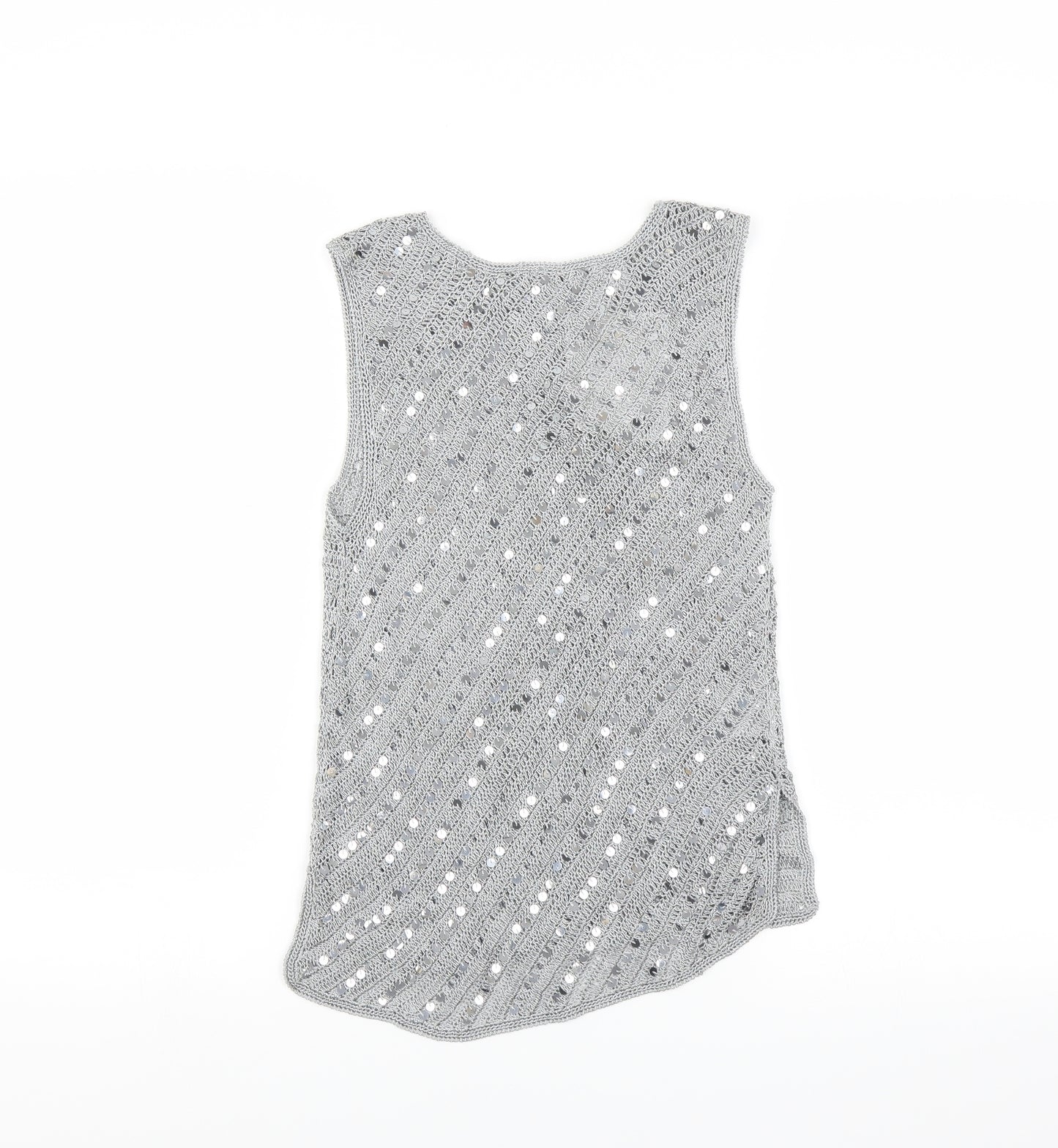 diagram Womens Grey   Pullover Jumper Size 12  - sequins