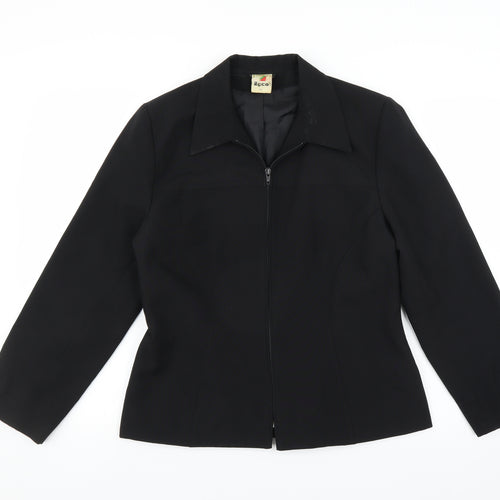 ECCO Womens Black   Jacket Suit Jacket Size 14