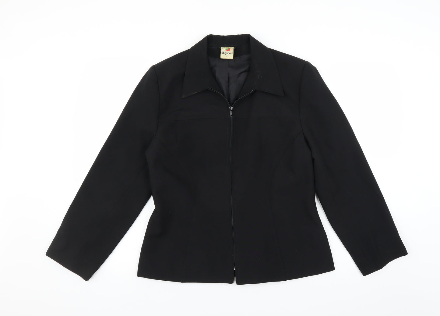 ECCO Womens Black   Jacket Suit Jacket Size 14