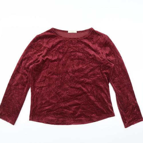 Marks and Spencer Womens Purple   Pullover Jumper Size 12  - Velvet feel