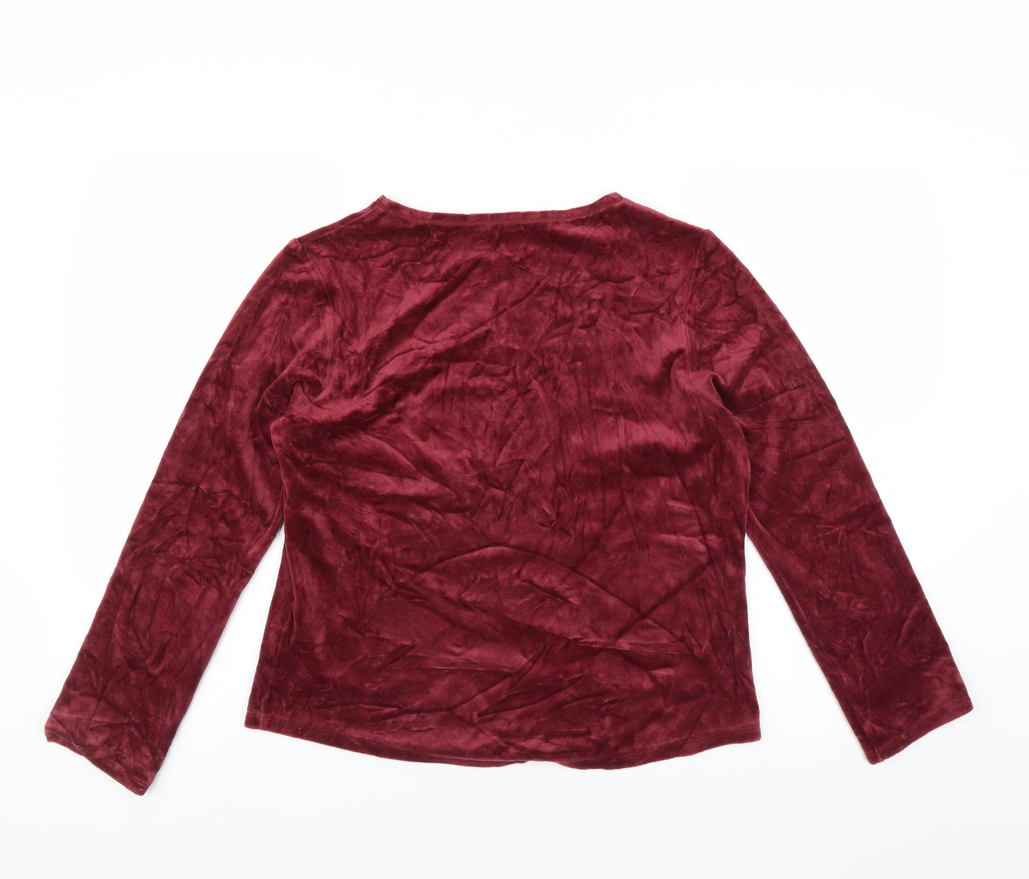 Marks and Spencer Womens Purple   Pullover Jumper Size 12  - Velvet feel