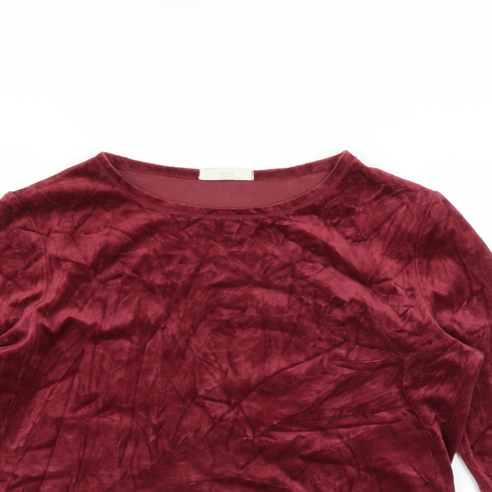Marks and Spencer Womens Purple   Pullover Jumper Size 12  - Velvet feel