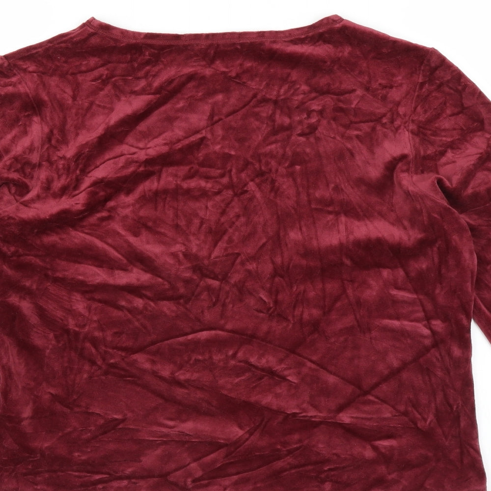Marks and Spencer Womens Purple   Pullover Jumper Size 12  - Velvet feel