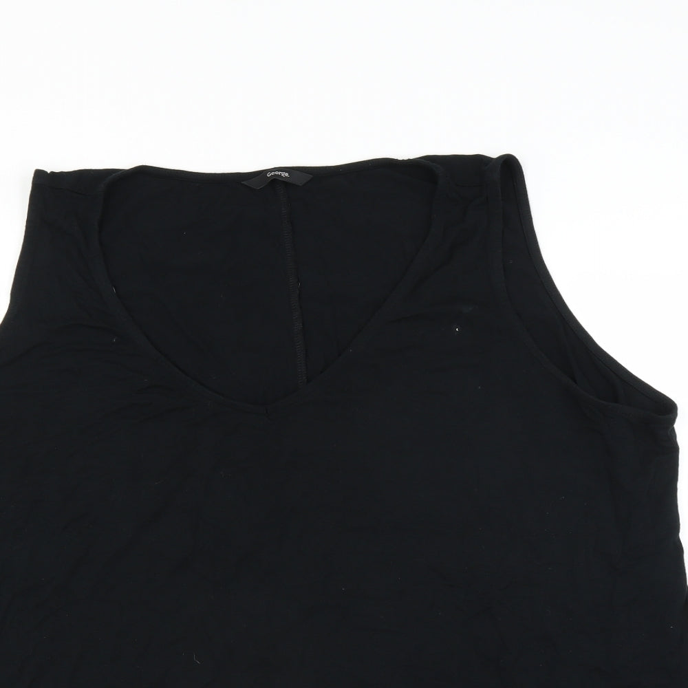 George Womens Black   Basic Blouse Size 24