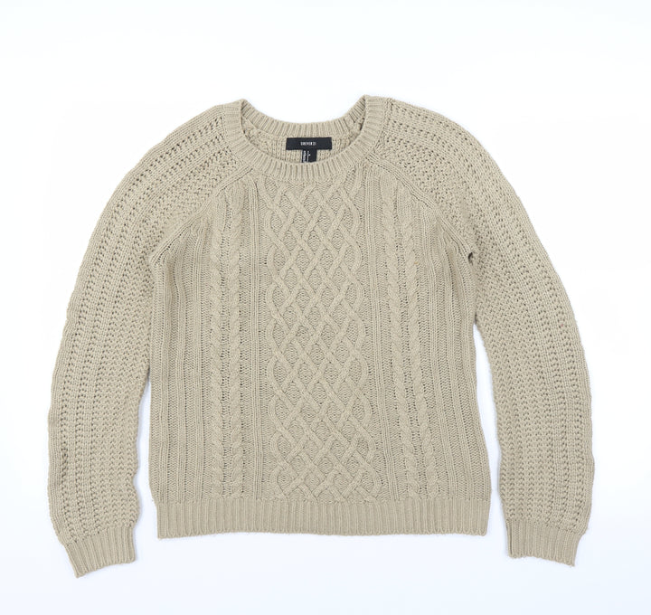 FOREVER 21 Womens Beige   Pullover Jumper Size S