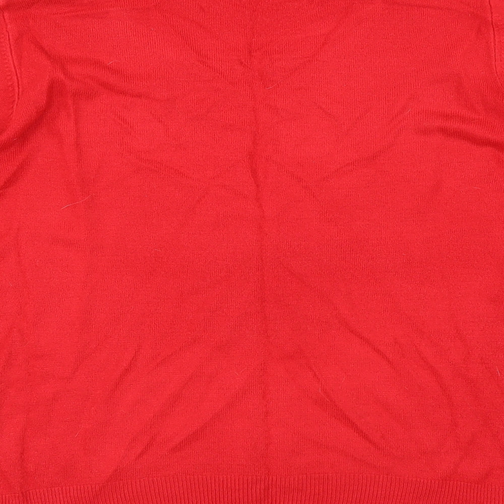 BHS Womens Red   Pullover Jumper Size 14