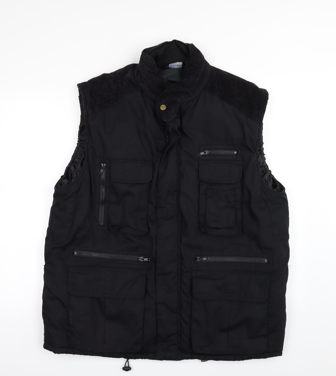Cutting Edge Mens Black   Gilet Jacket Size L