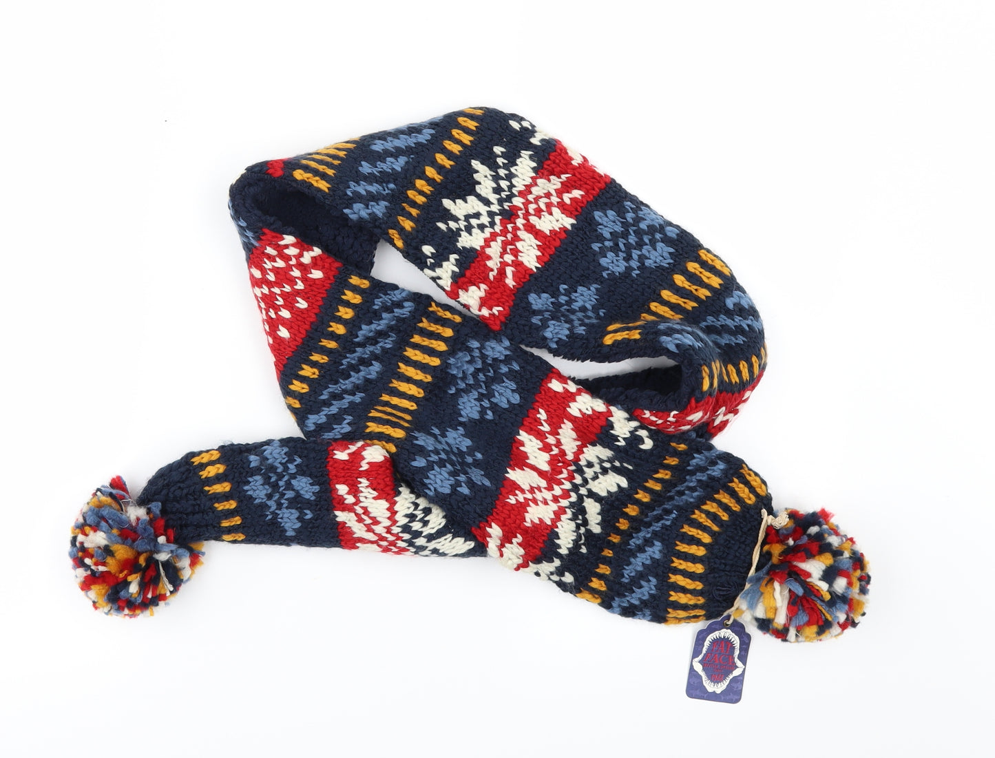 Fat Face Womens Blue Geometric   Scarf