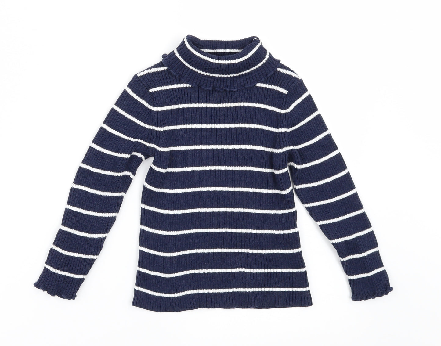 George Girls Blue Striped  Pullover Jumper Size 2-3 Years