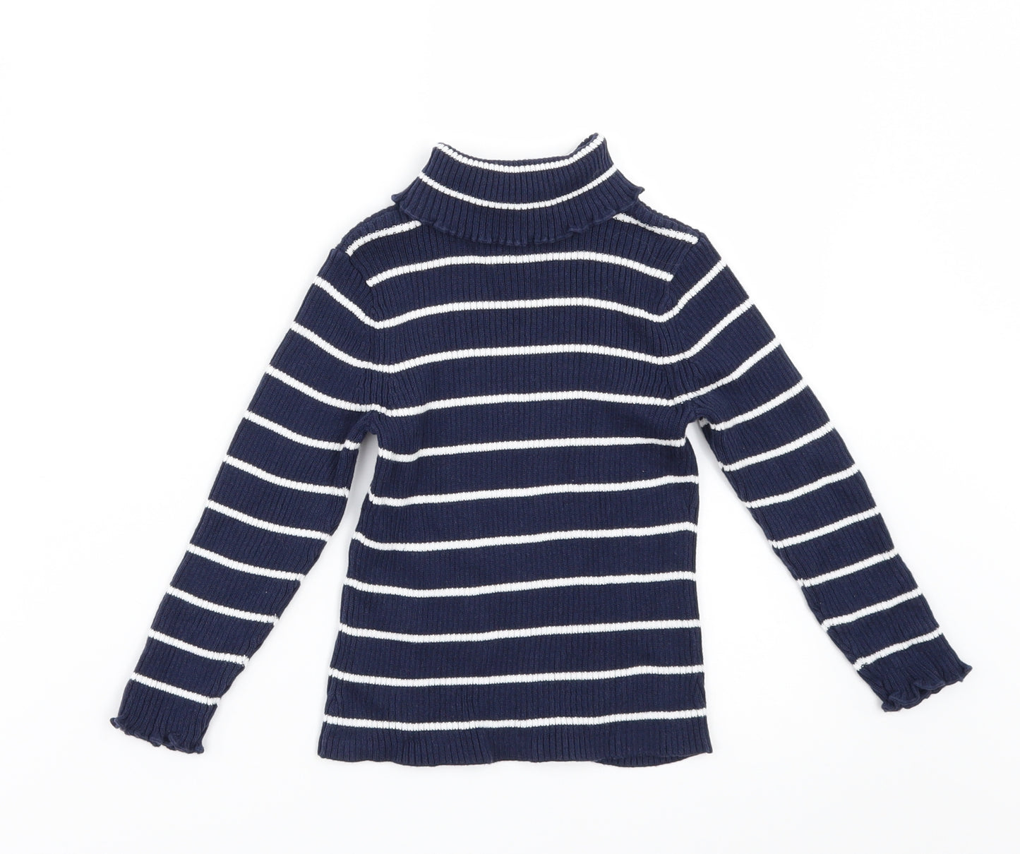 George Girls Blue Striped  Pullover Jumper Size 2-3 Years