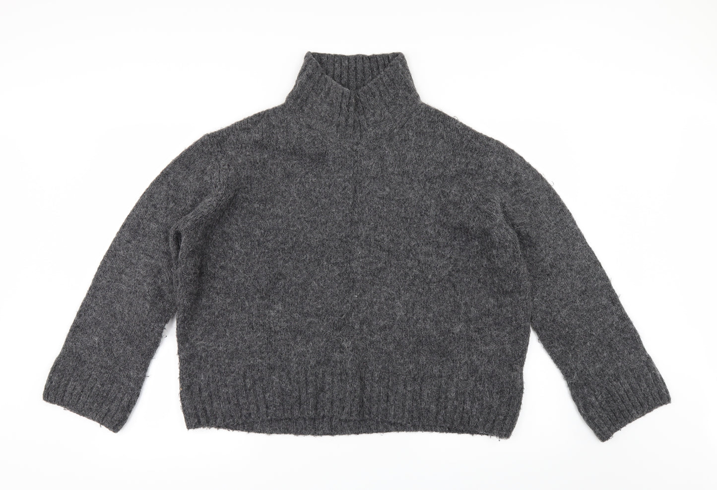 H&M Womens Grey   Pullover Jumper Size M