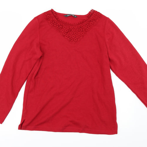Bonmarché Womens Red   Basic T-Shirt Size XS