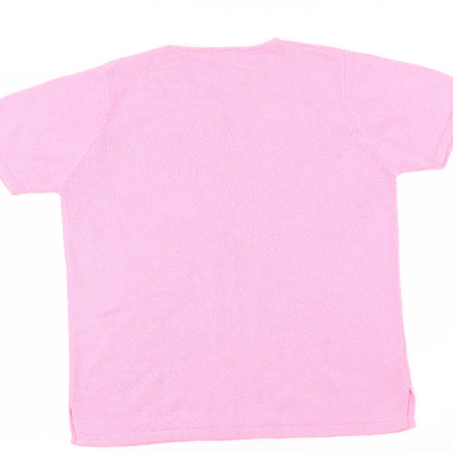 Joie De Vivre Womens Pink   Pullover Jumper Size M