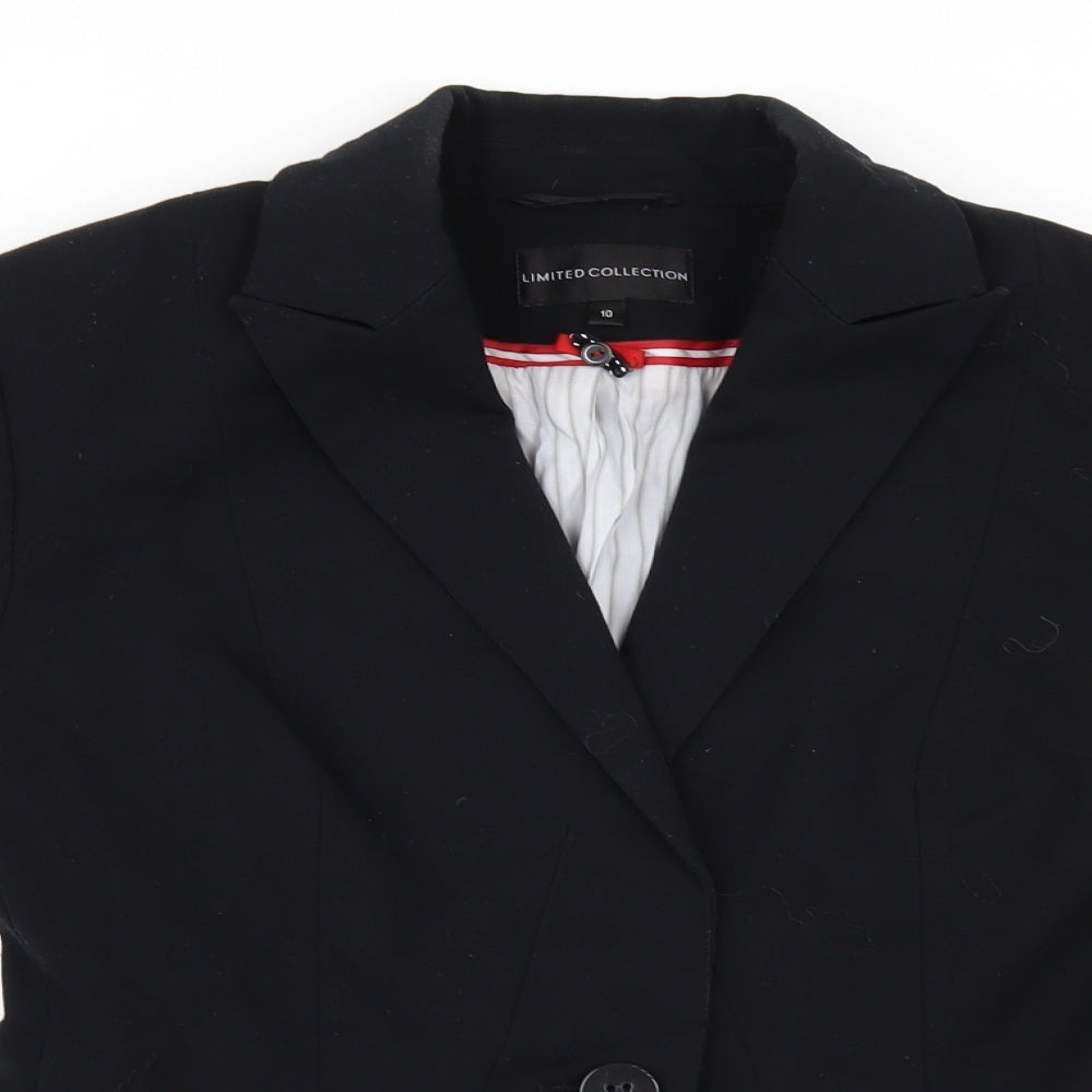 Marks and Spencer Womens Black   Trouser Suit Suit Jacket   - gathered sleeves