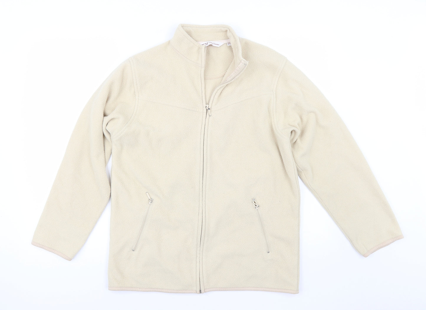 EWM Womens Beige  Fleece Jacket  Size 12
