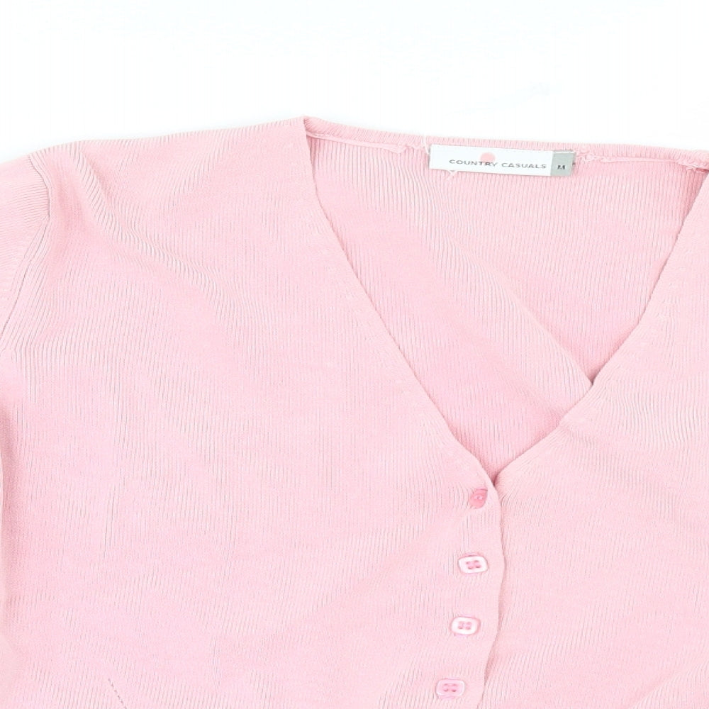 Country Casuals Womens Pink   Cardigan Jumper Size M