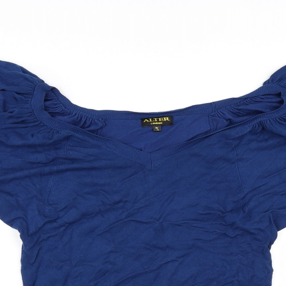 alter Womens Blue   Pullover Jumper Size L