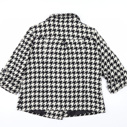 Papaya Womens White Check  Jacket  Size 4