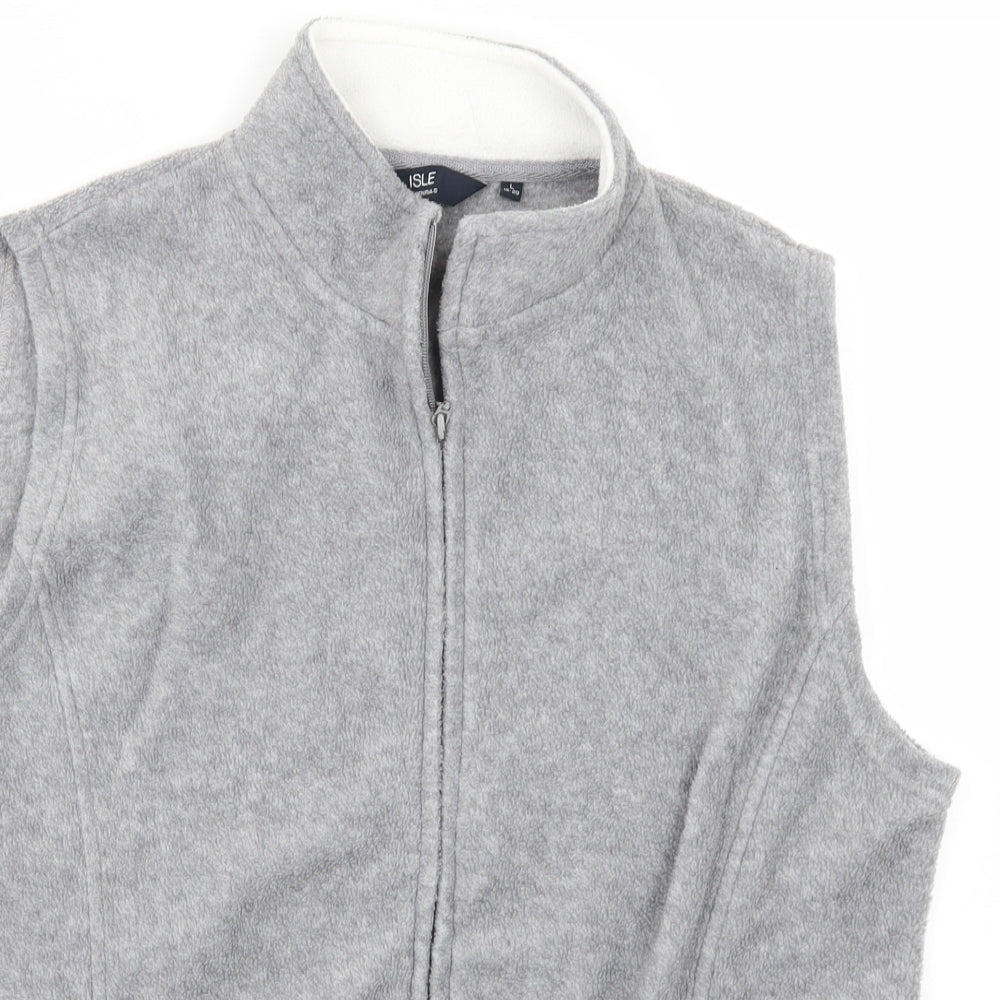 EWM Womens Grey  Fish Net Gilet Jacket Size L