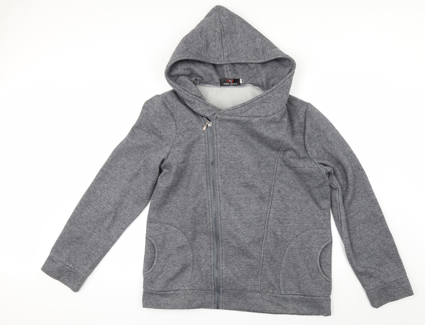 Paul Jones Mens Grey   Full Zip Hoodie Size L