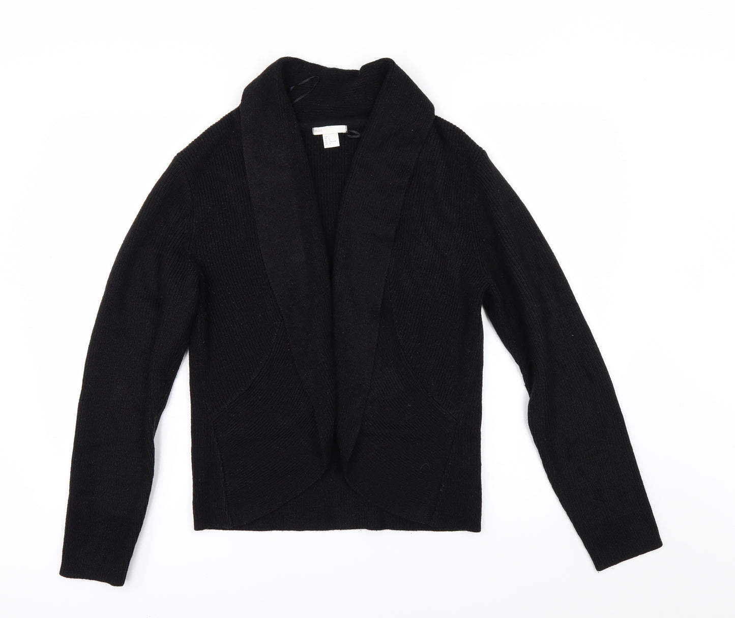 H&M Womens Black   Cardigan Jumper Size L