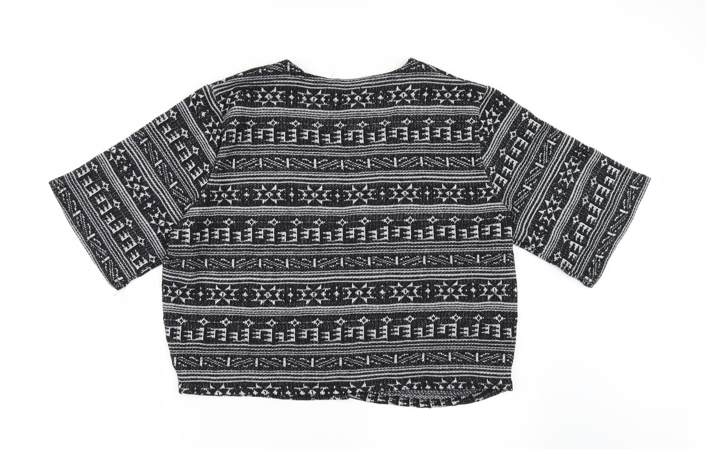 Primark Womens Black Geometric  Jacket  Size 16