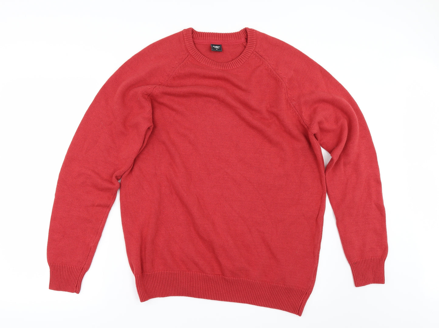 Cotton Traders Mens Orange   Pullover Jumper Size L