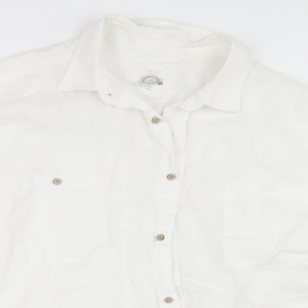 NEXT Mens White    Button-Up Size 2XL
