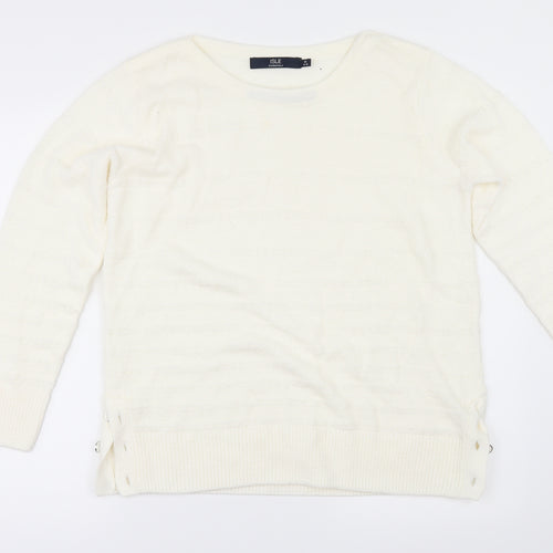 EWM Womens Ivory   Pullover Jumper Size M