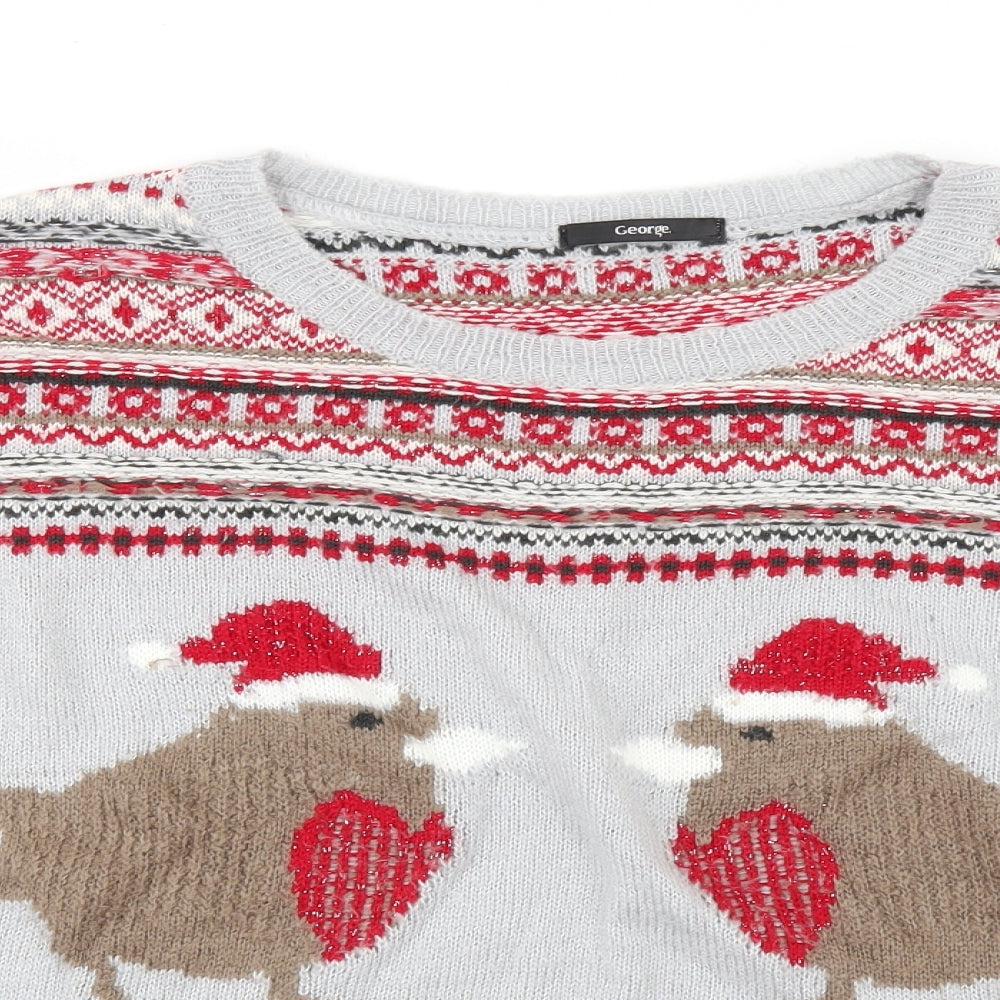 George Womens Grey   Pullover Jumper Size 12  - CHRISTMAS
