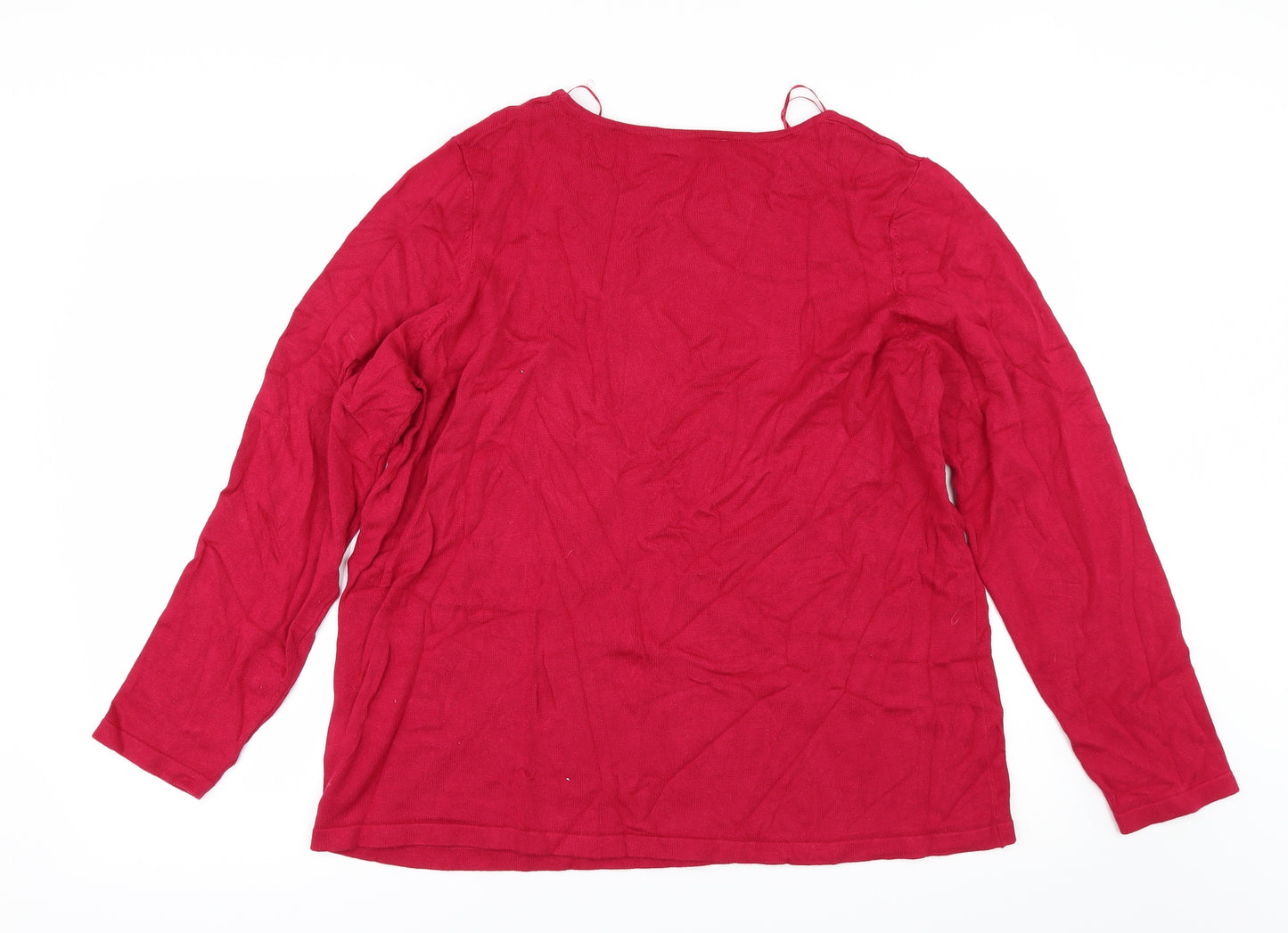 Bonmarché Womens Pink   Pullover Jumper Size 22